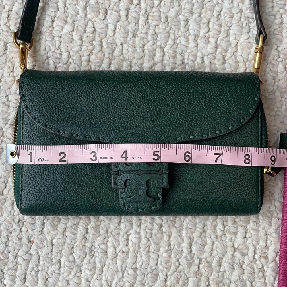 Tory Burch McGraw green wallet crossbody - Picture 11 of 15